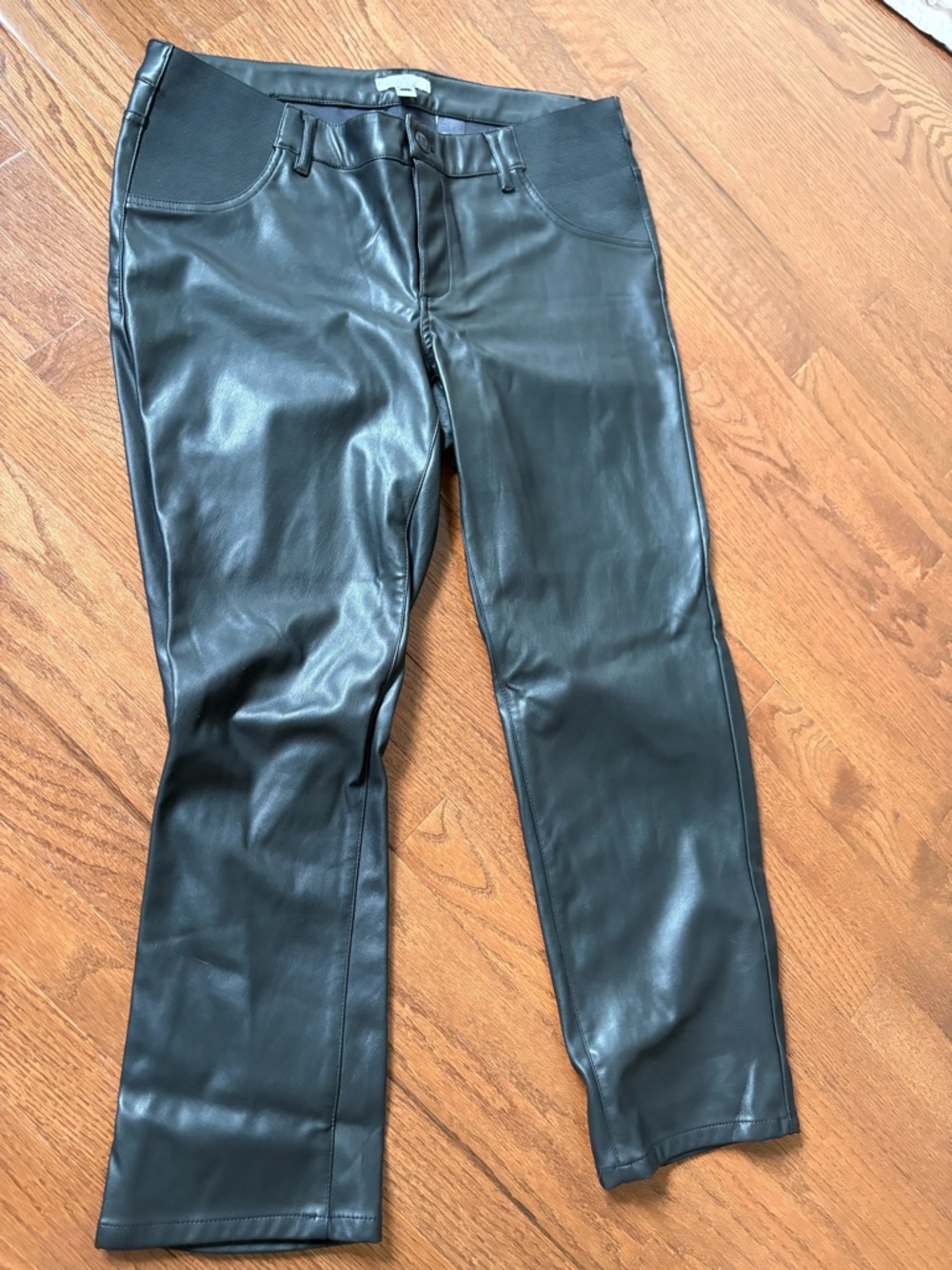 Maternity Faux Leather Pants